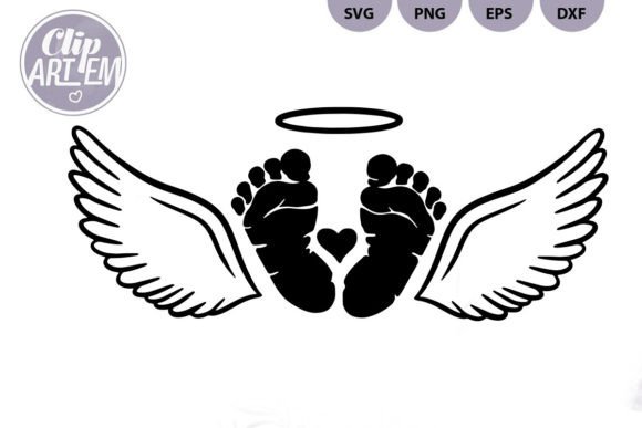 Download Angel Baby Memorial Cutting File Vector - Premium Resources